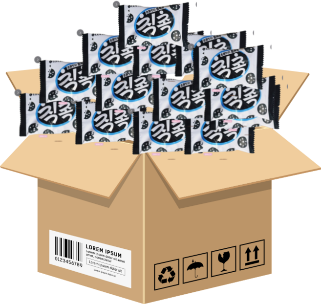 롯데 칙촉 오리지널 (개별포장) 신제품, 15g, 12개