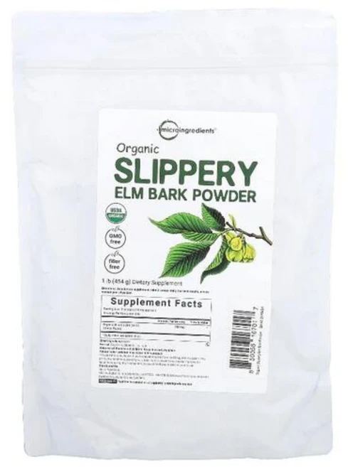 Micro Ingredients 유기농 느릅나무 껍질 분말 454g(1lb), 454g, 1개 - 쿠팡