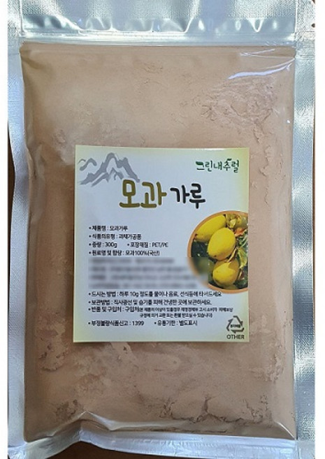 (그린내추럴) 국내산(경북 경산) 모과가루 300g, 1개