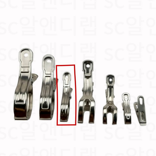 스텐 빨래 집게 이불 양말 다용도 스테인레스 집게 10개 강력 고정 메탈, 9호중형 4세트