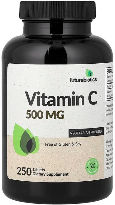 Futurebiotics 비타민C 500mg 250정 FBS-50241, 1개 - 쿠팡