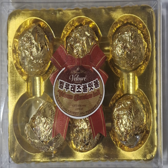 벨루레 프리미엄 초콜릿 볼 6구 12구, 6개