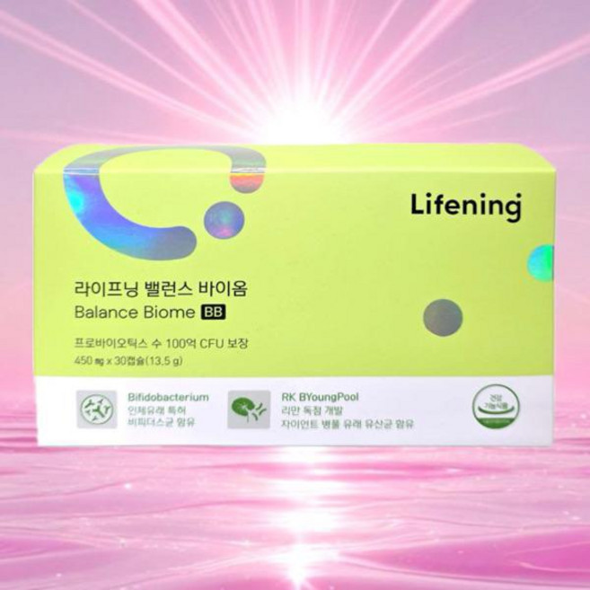 (정품)인셀덤 라이프닝 건강한 장채움의 시작 자연유래 유산균 라이프닝 밸런스 바이옴 BB (30정/1개월분), 1세트, 30회분