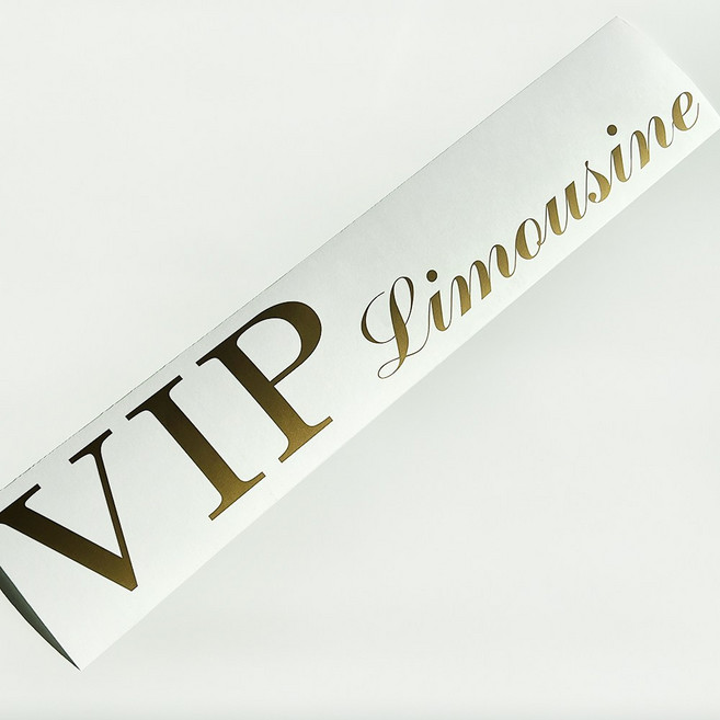 VIP 리무진 관광 버스 대형 레터링 스티커, 골드, 1개