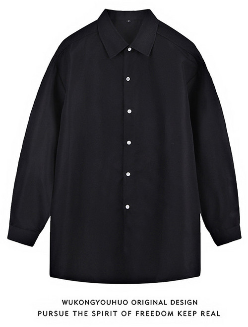 스타일닥터 남성 루즈핏 셔츠 빅사이즈 긴팔 남방 베이직 캐주얼 남녀공용