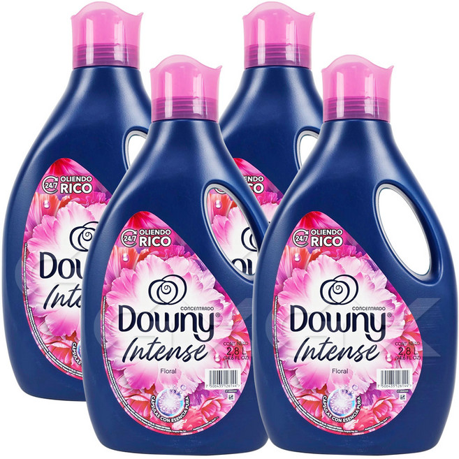다우니 섬유유연제 아로마 플로럴향 본품, 2.8L, 4개