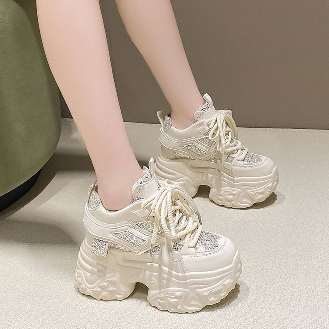 jacq 內增高 厚底老爹鞋女 休閒運動鬆糕運動鞋女