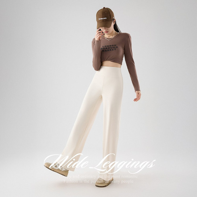 [순이야] C.여성 Y존 부각없는 롱 와이드 레깅스 요가복 필라테스복