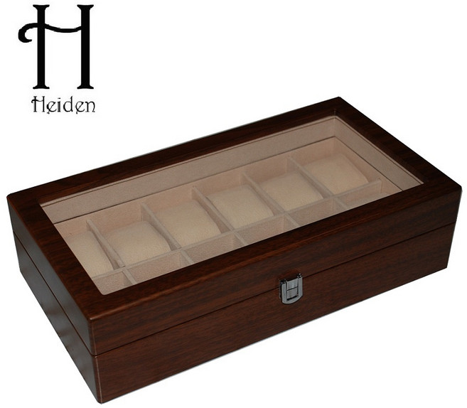 [Heiden] 하이덴 프리미어 12구 명품 시계보관함 HDbox002-Walnut Wood 케이스