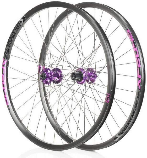 휠셋 KOOZER 산악 자전거 고강도 핸드 빌트 튜브리스 오프로드 라이딩용 26/27.5/29 인치 6 폴 72 클릭 XF2046, 27.5, XF2046 Purple, 1개