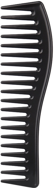 헤어빗 곡선형 넓은 머리 빗 정전기 방지 손잡이 없음 디자인 에 실제 가발용 특별, 06 BLACHUNSWQKCS