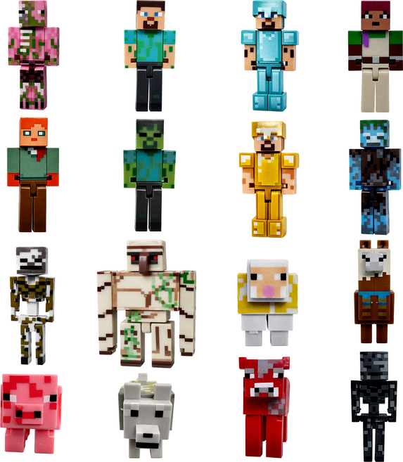 마크 피규어 빅사이즈 캐릭터 16종 블럭 스타일, 1개