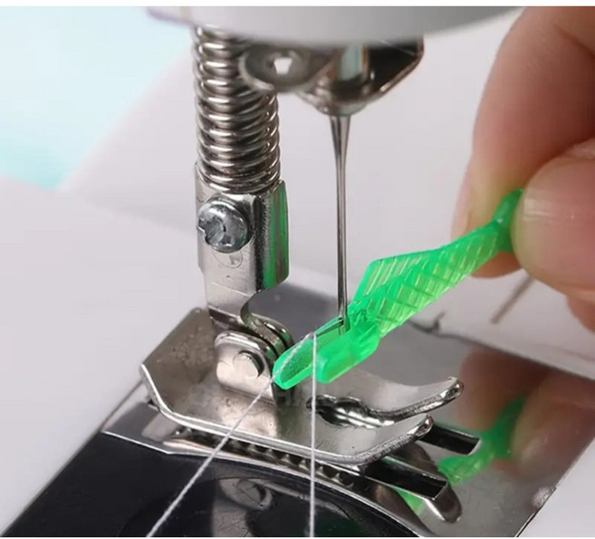 재봉 자동 실끼우기 도구 바늘 실꿰기, 1세트, 랜덤