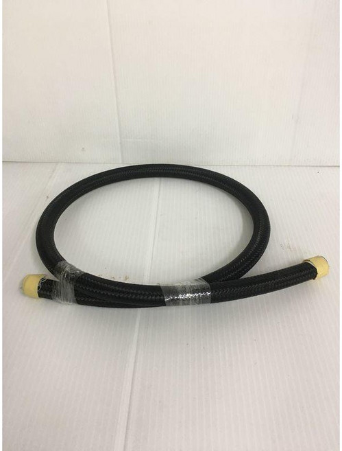 Eric Shop 黑尼龍鋼絲編織油管AN7規格(3尺長), 1個