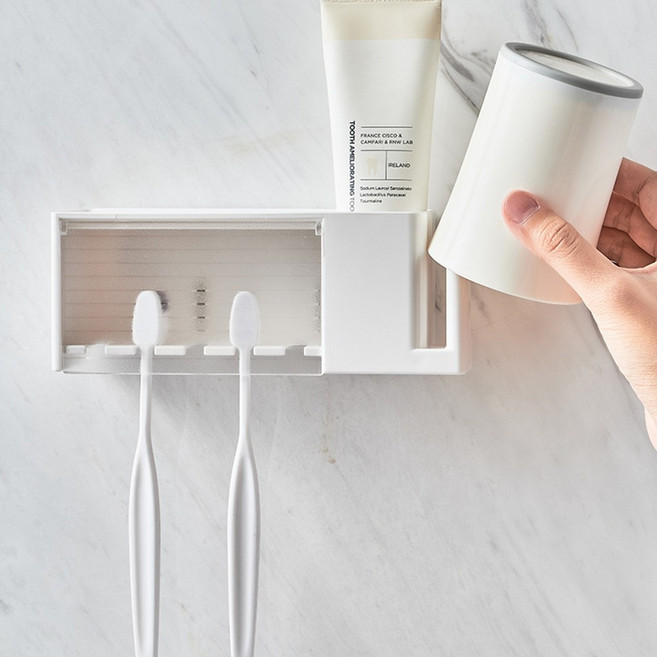 마코제이 무타공 칫솔 꽂이 5구 거치대, 1개