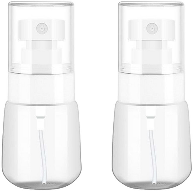 미스트 여행용 안개분사 스프레이 용기, 30ml, 2개, 투명