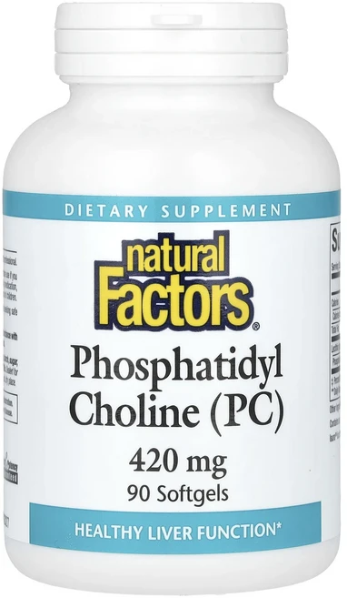 Natural Factors 포스파티딜콜린(PC) 420mg 소프트젤 90정, NaturalFactors포스파티딜콜린PC420mg소프, 1개