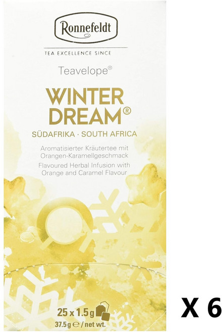 Ronnefeldt 로네펠트 Winterdream 향 허브티 6박스, 6개, 25개입, 1.5g