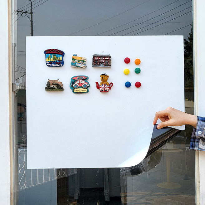 공간네모 붙이는 자석 화이트보드, b.무반사 화이트