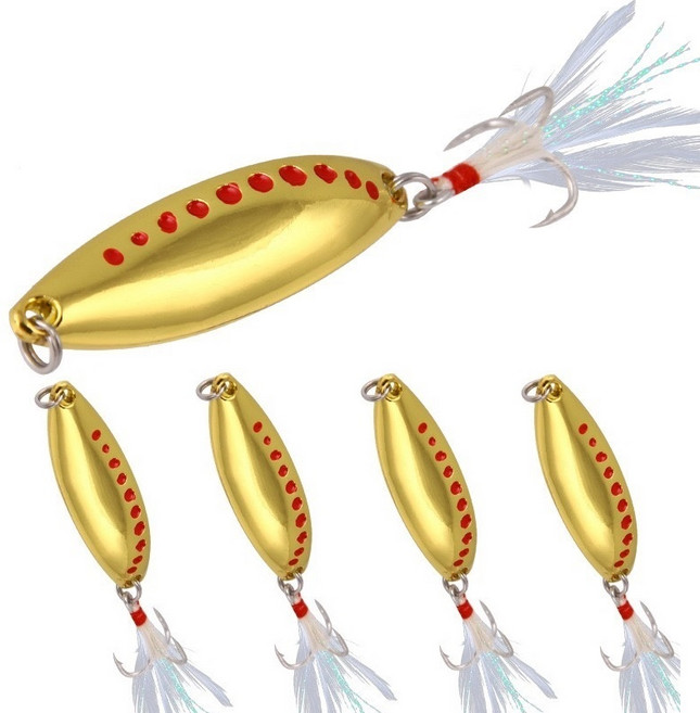 메탈지그 5종 세트, 10g, 골드, 1세트