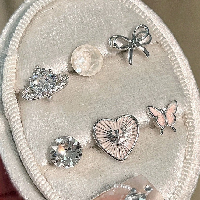 카밀라쇼룸 실버 925 은침 키치 리본 귀걸이