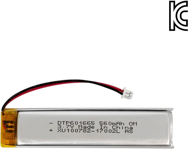 [리튬폴리머] DTP 601665 3.7V 560mAh 세이펜 피노키오펜등 호환, RB
