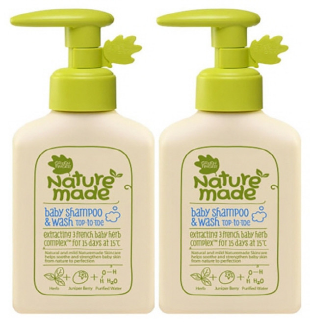 [CI107화장품/미용/제지(유아 바디/구강케어)] 그린핑거 네이처메이드 베이비 샴푸워시 230ml x 2 [촉촉한 자연보습 베이비 워시 320ml x 3 변경가능]