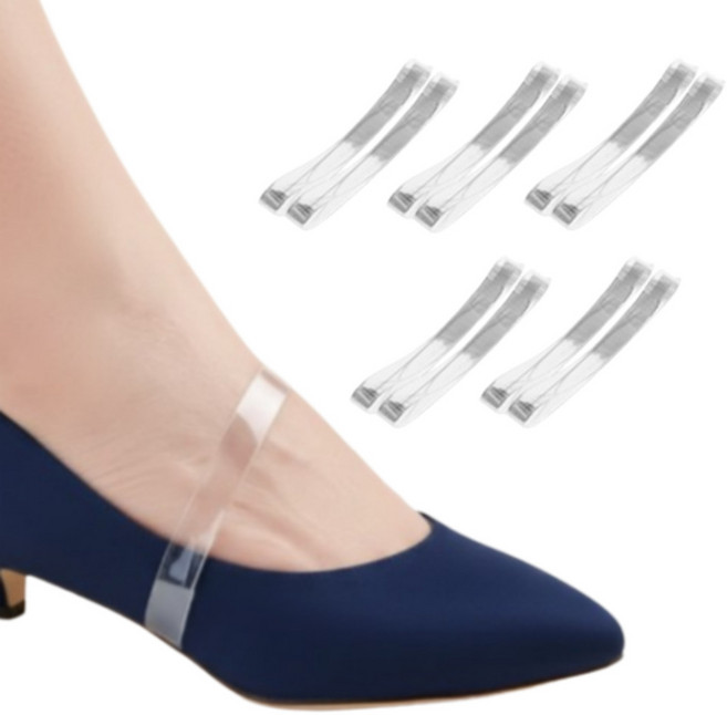 웜네스트 구두 고정 밴드, 5세트, 투명