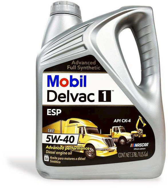 油工廠 MOBIL DELVAC 1 ESP 5W40 全合成柴油引擎機油 3.78L, 1個
