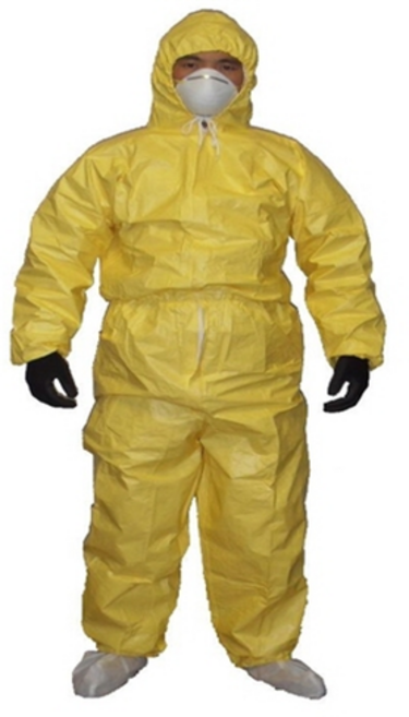 CT 기능성 투피스 일회용작업복 방진복 보호복 방역복 분진복 도장복 방제복 위생복 농약살포용, 상의, 1개