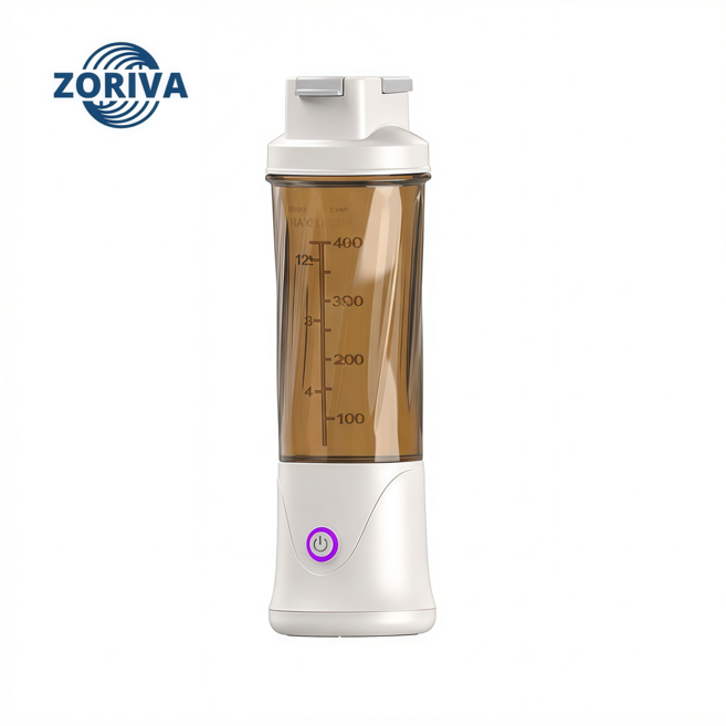 Zoriva 소형 가정용 휴대용 믹서기 미니 블렌더 텀블러&다지기, 갈색-HC