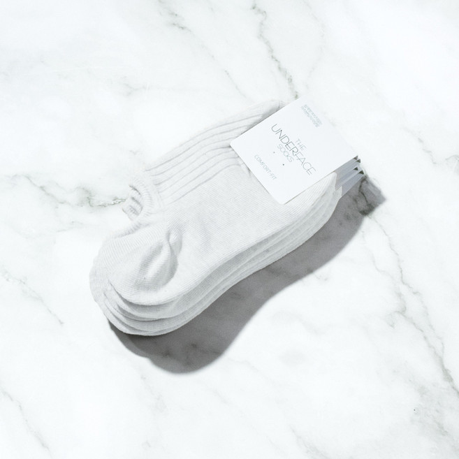 [국산] 언더페이스 남성용 프리미엄 골지 덧신 8족 세트 안벗겨지는 실리콘 페이크삭스 [13컬러]