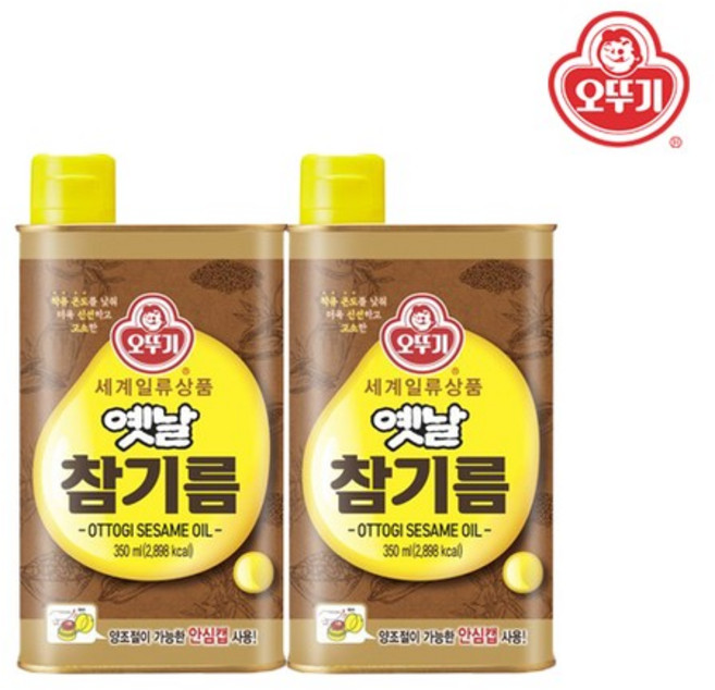 오뚜기 옛날 참기름 업소용 대용량 350ml 2개