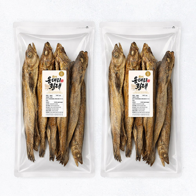 빛깔좋은 자연건조 용대리 덕장 통황태 10미 (왕특/약 49~50cm) 고급 제수용 고사용, 450g, 2개