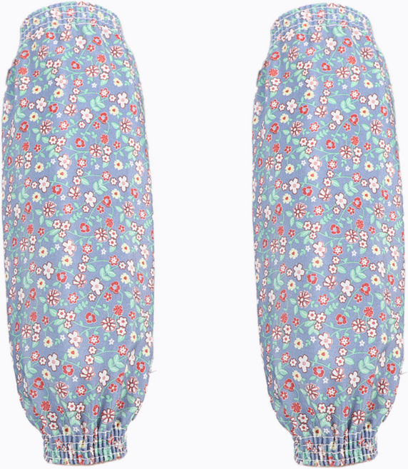 순면 감촉 사계절 작업토시, 빈티지블루