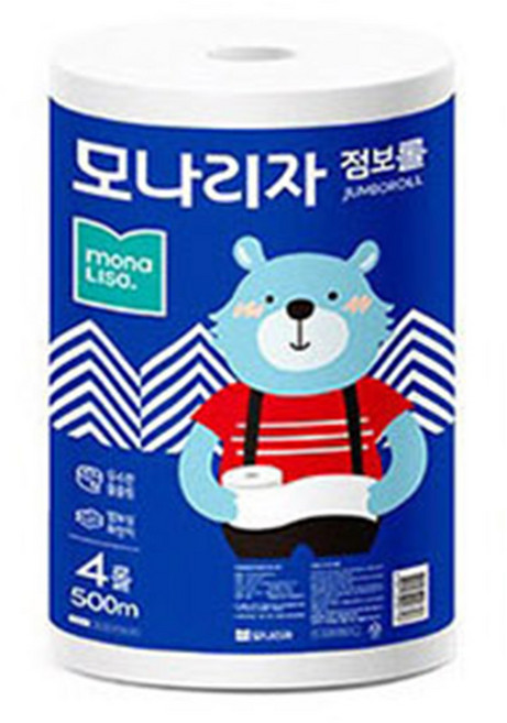 모나리자 1겹 점보롤 500m, 4개입, 1개