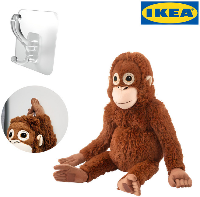 이케아 오랑우탄 애착인형 + 모다미 걸이후크, 1세트