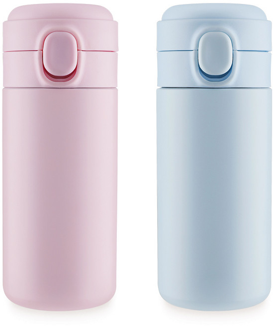 [1+1]라테르 파스텔 루나 텀블러 300ml, 블루+블루, 1개