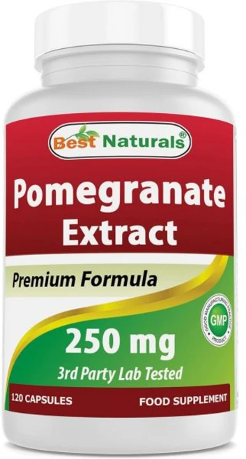 베스트네츄럴스 석류 추출물 250mg 캡슐, 1개, 120정 - 쿠팡