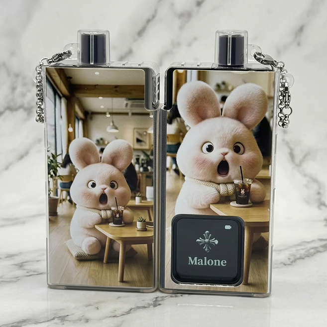 헤스티유 전자담배 12간지 캐릭터 투명 TPU 케이스 말론 전담 호환용, 1개, 토끼띠