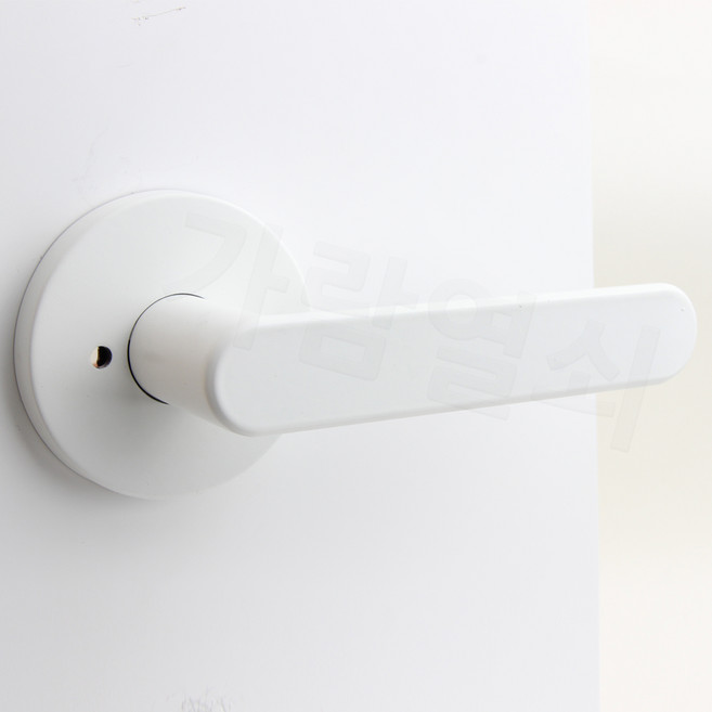 GDK2201 방문손잡이 욕실 레버 버튼형 잠금 교체, 고객직접설치, TL-2201(화이트), GDK2201(화이트), 1개