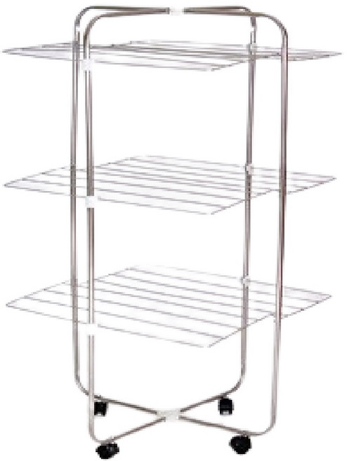 코디랙 십자형 빨래건조대 3단 일반형 속옷 수건 양말 스텐빨래건조대, 스테인레스