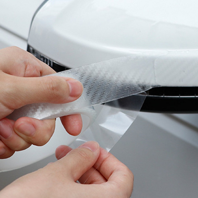 호인트 자동차 PPF 보호필름 차량용 문콕방지 도어엣지 가드, 1개, 카본 반투명