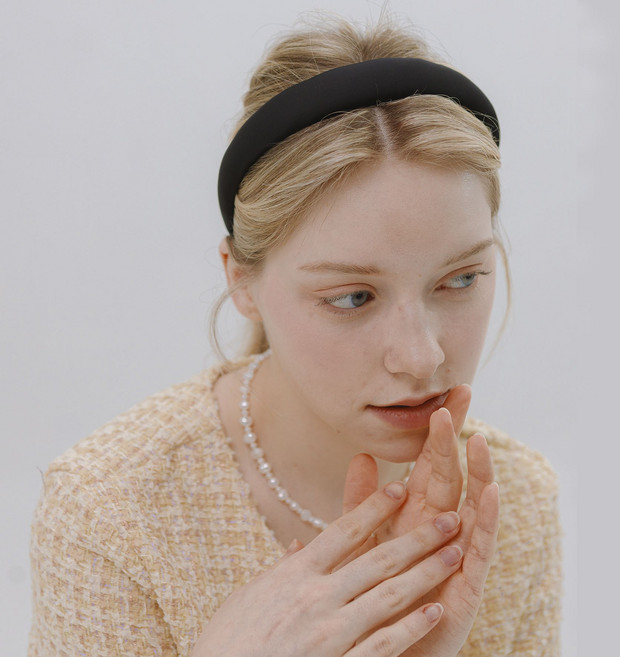 [실크도넛] 에코원단 마카롱 클래식 헤어밴드