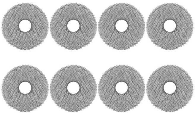 [호환] BNC INT 로보락 큐레보 Q Revo Curv S L C Pro Edge 프로 소모품 물걸레 걸레, 8개, 수량