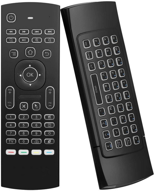 MX3 AIR 마우스 무선 키보드 백라이트 스마트 원격 제어 2.4G RF X96 TX3 H96 Android TV 박스, 하나