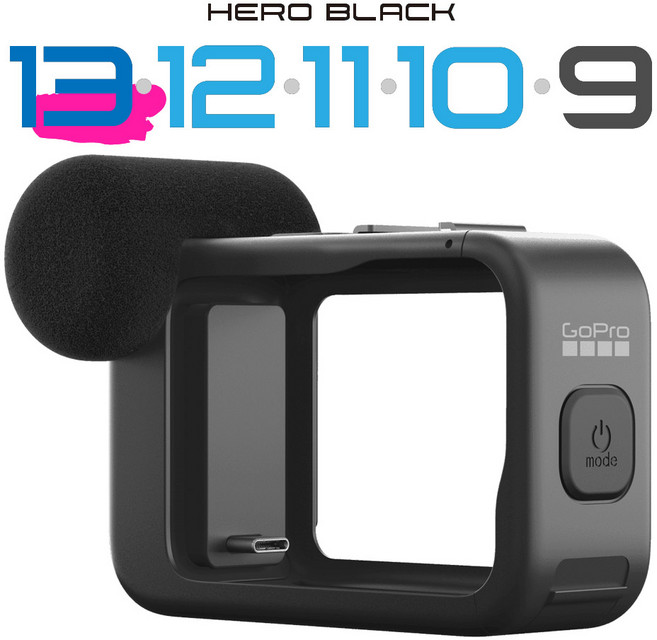 고프로 히어로13 12 11 10 9 미디어모듈 공식수입정품 전용 빅나비나사 증정, 1개
