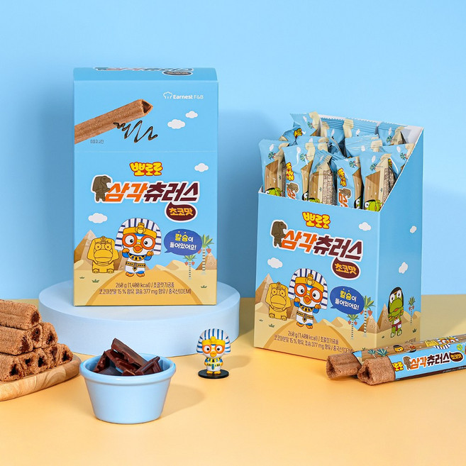 뽀로로 삼각츄러스 초코맛 20개입, 40개, 13g