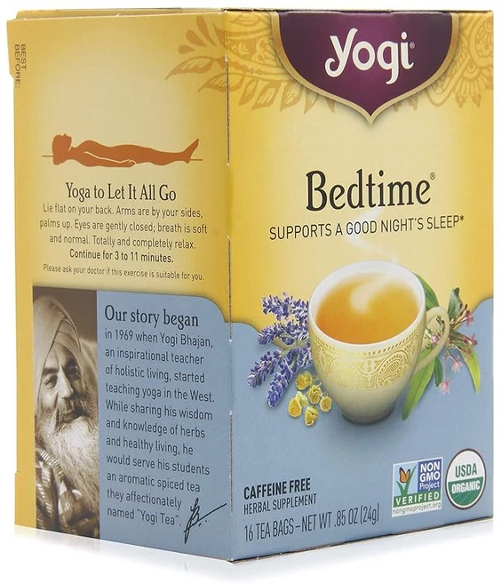 YOGI TEA 요기티 Bed Time 유기허브차 16개 (x1) - 쿠팡