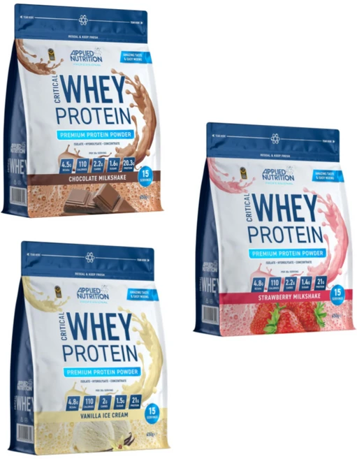 Applied Nutrition 크리티컬 웨이 단백질 파우더 450g, 바닐라아이스크림, 1개 - 쿠팡